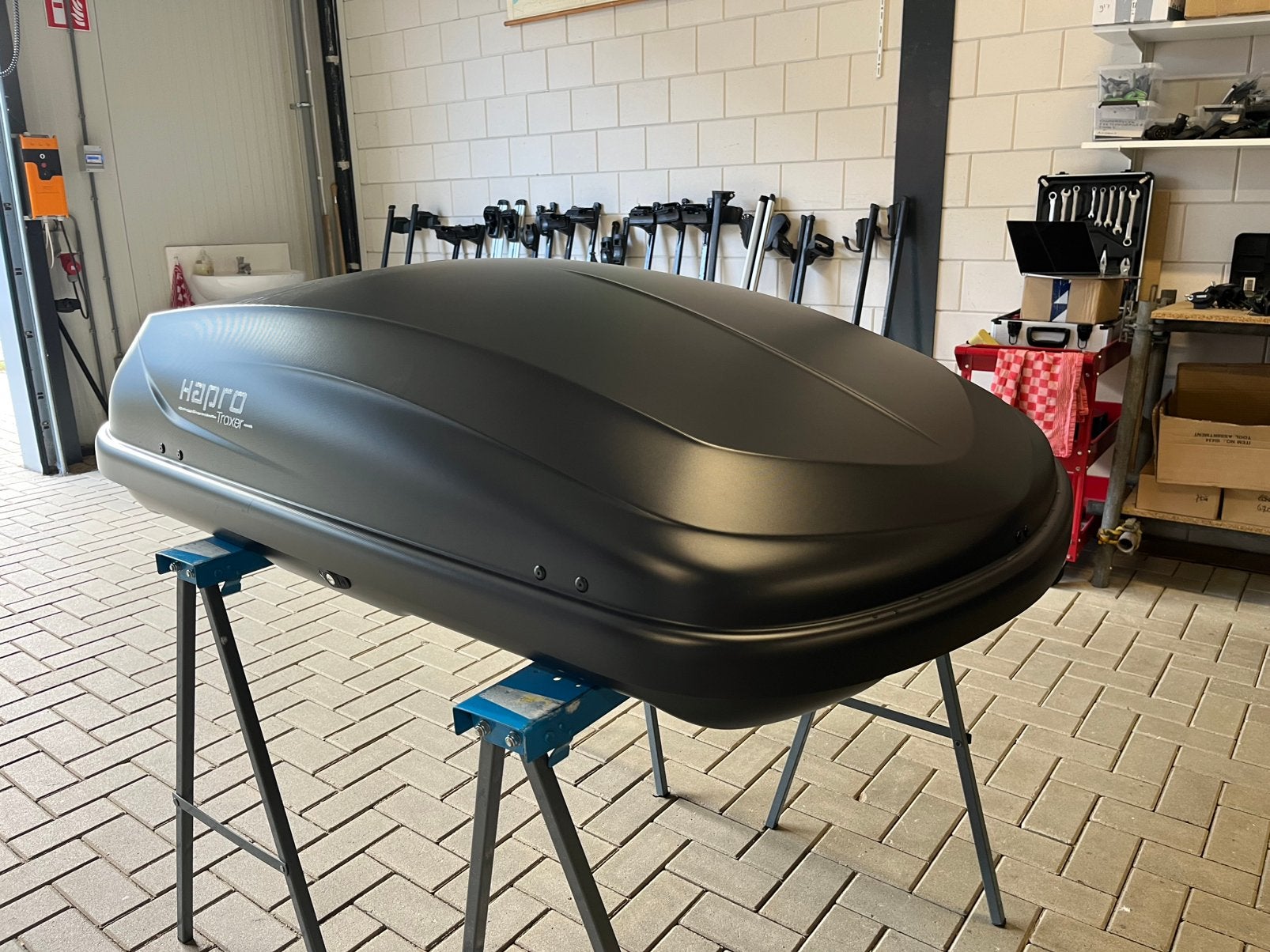 Dakkoffer Hapro Traxer 4.6 antraciet 390 liter, Auto diversen, Dakkoffers, Ophalen, Gebruikt, Hapro, Hapro