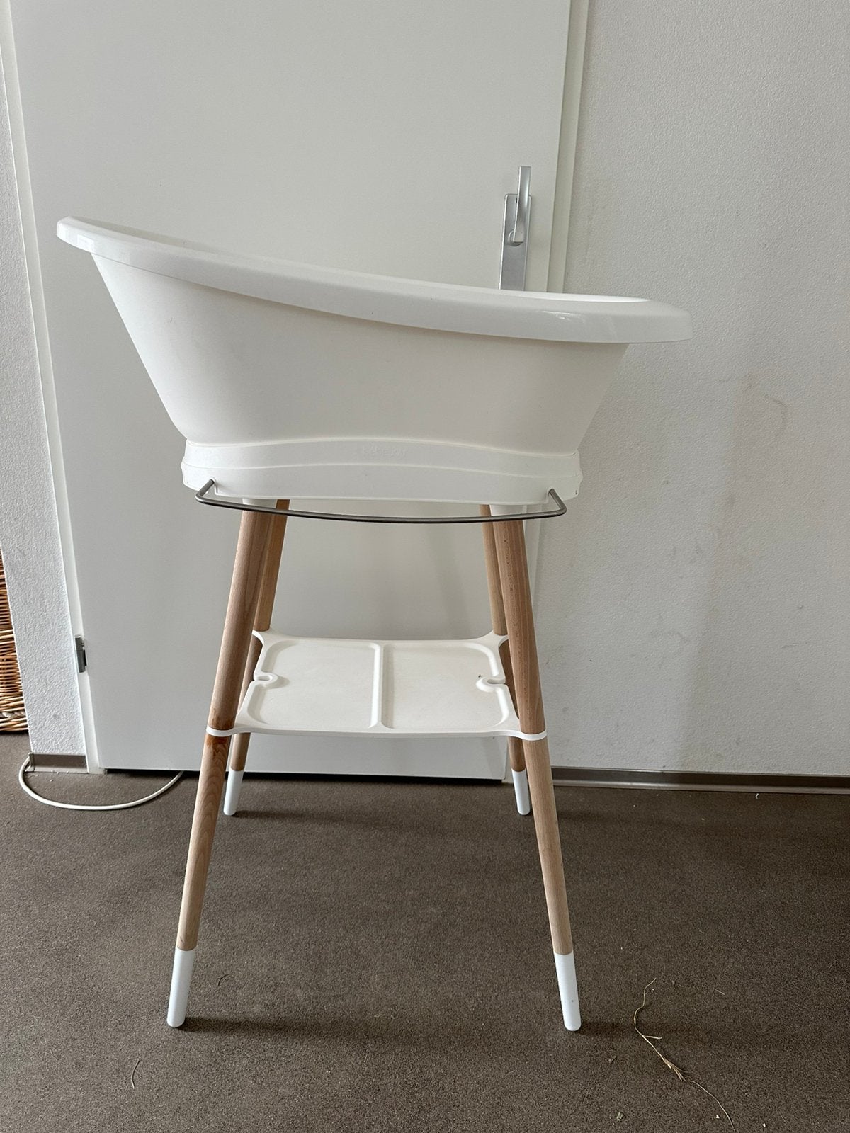 Babybad met houten poten, Ophalen, Zo goed als nieuw, Badje, Overige merken