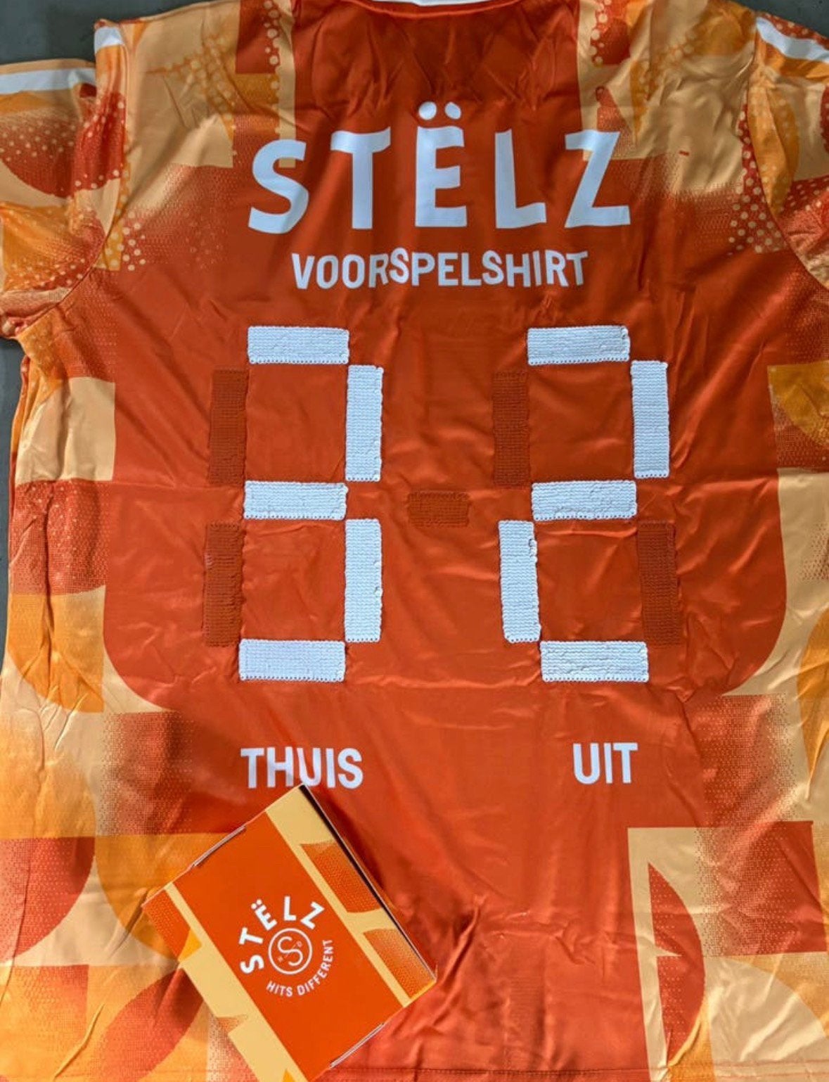 Stelz Voorspelshirt Oranje EK/WK Voetbal L/XL, Maat 52/54 (L), Nieuw, Oranje, Ophalen of Verzenden