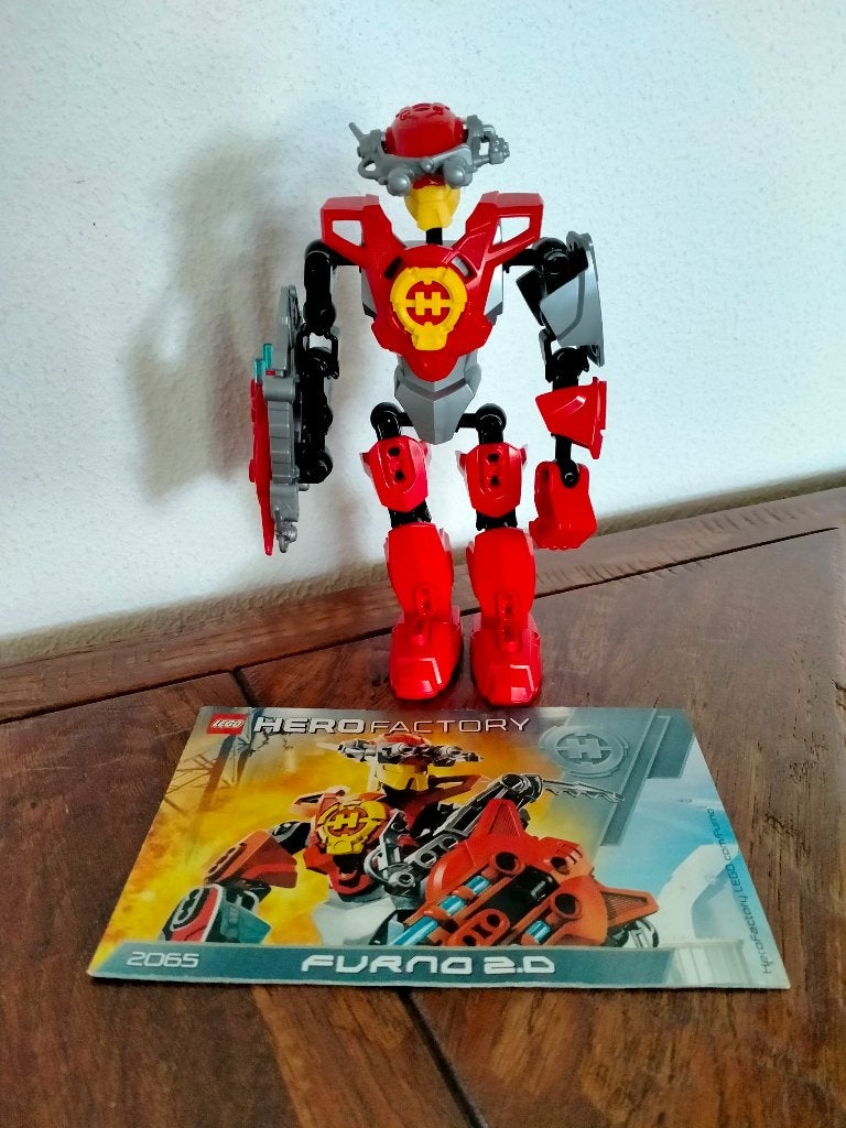 Lego Hero Factory Furno 2.0 (set 2065) met instructies, Overige thema's, Lego, Inclusief instructies, Ophalen of Verzenden