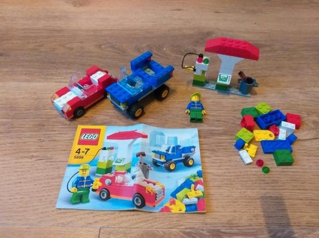 lego 5898 basis setje tankstation, Ophalen of Verzenden, Gebruikt