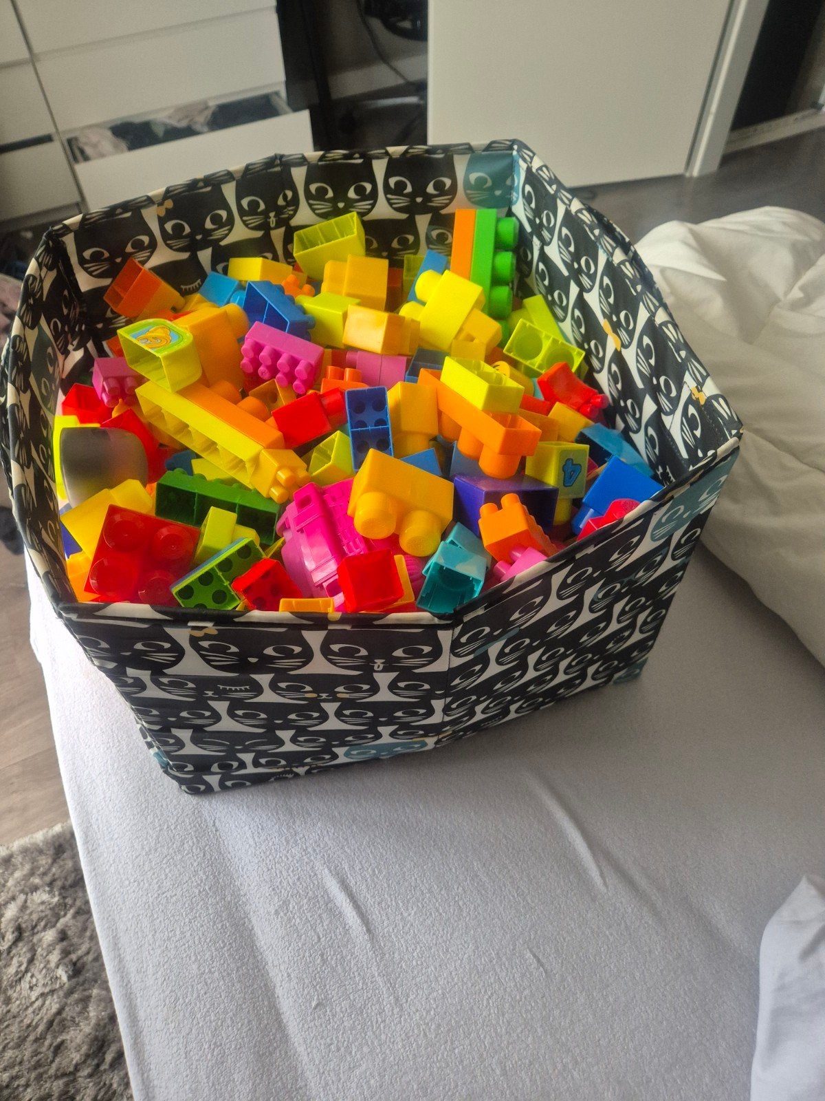 Grote bak met diverse Lego blokken, Ophalen of Verzenden, Gebruikt, Overige merken
