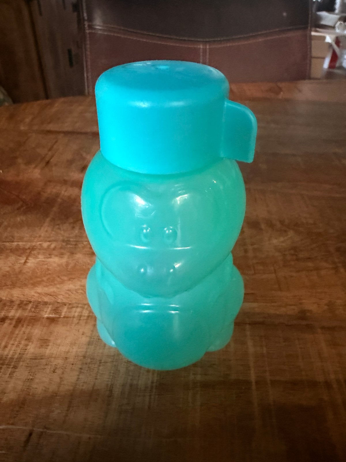 Tupperware Drinkfles Groen/Blauw - Kinderflesje, Gebruikt, Ophalen of Verzenden, Met deksel, Drinkfles