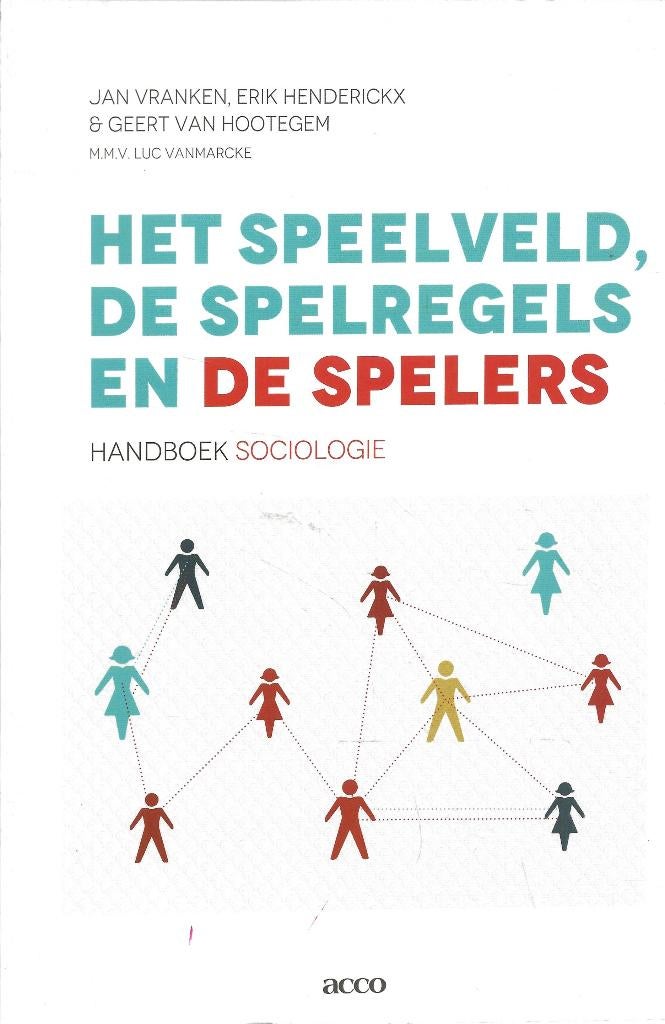 Het speelveld, de spelregels,de spelers -Handboek Sociologie, Ophalen of Verzenden, Gelezen, Diverse auteurs