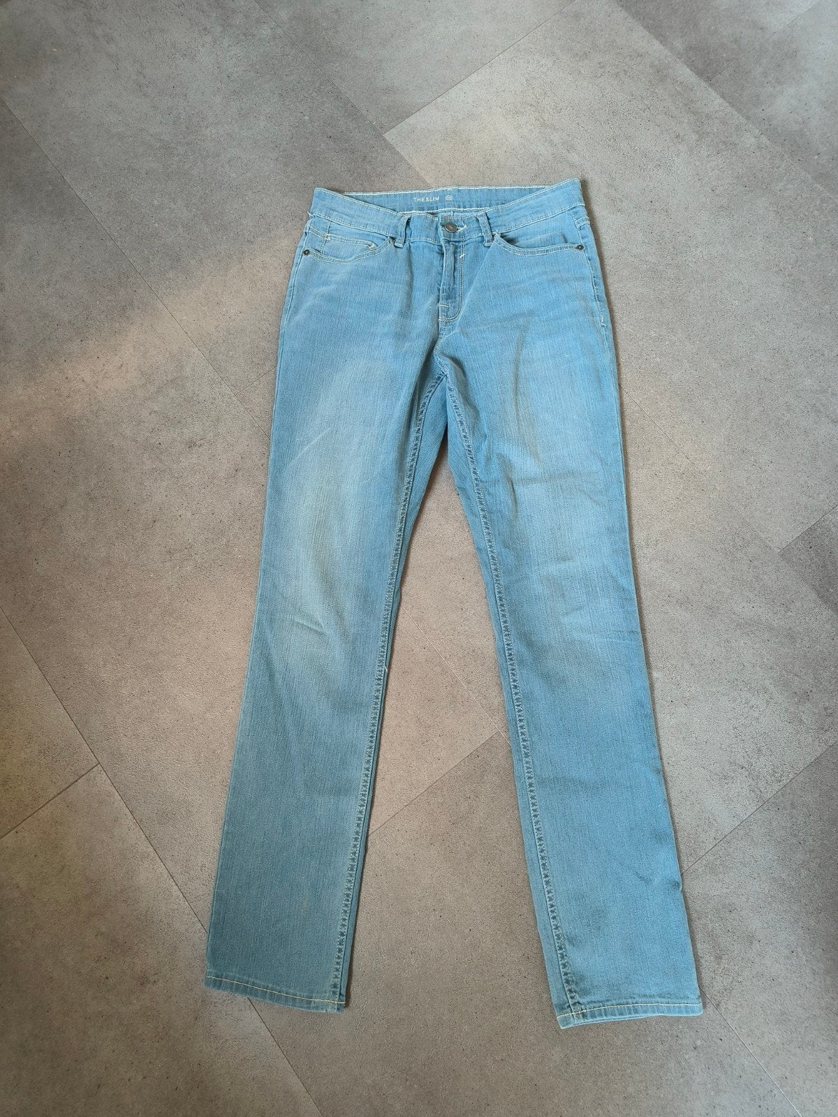 Spijkerbroek the Slim , maat 40, Kleding | Dames, Ophalen of Verzenden, Zo goed als nieuw, Blauw, W30 - W32 (confectie 38/40)