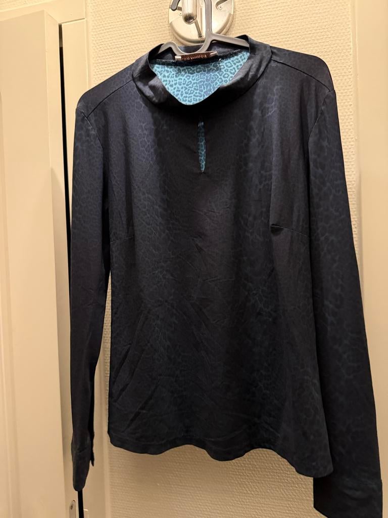 Studio Anneloes Travelstof Top Maat M, Kleding | Dames, Tops, Gedragen, Maat 38/40 (M), Blauw, Lange mouw, Ophalen of Verzenden