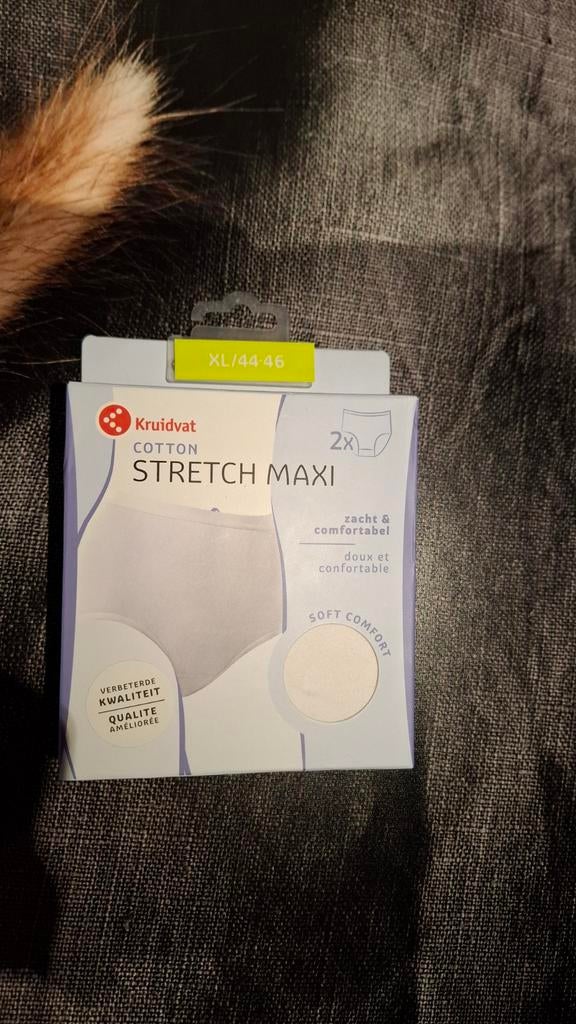 Nieuw! Kruidvat Katoenen Stretch Maxi Slip Wit Maat 44/46, Kruidvat, Ophalen of Verzenden, Wit, Slip