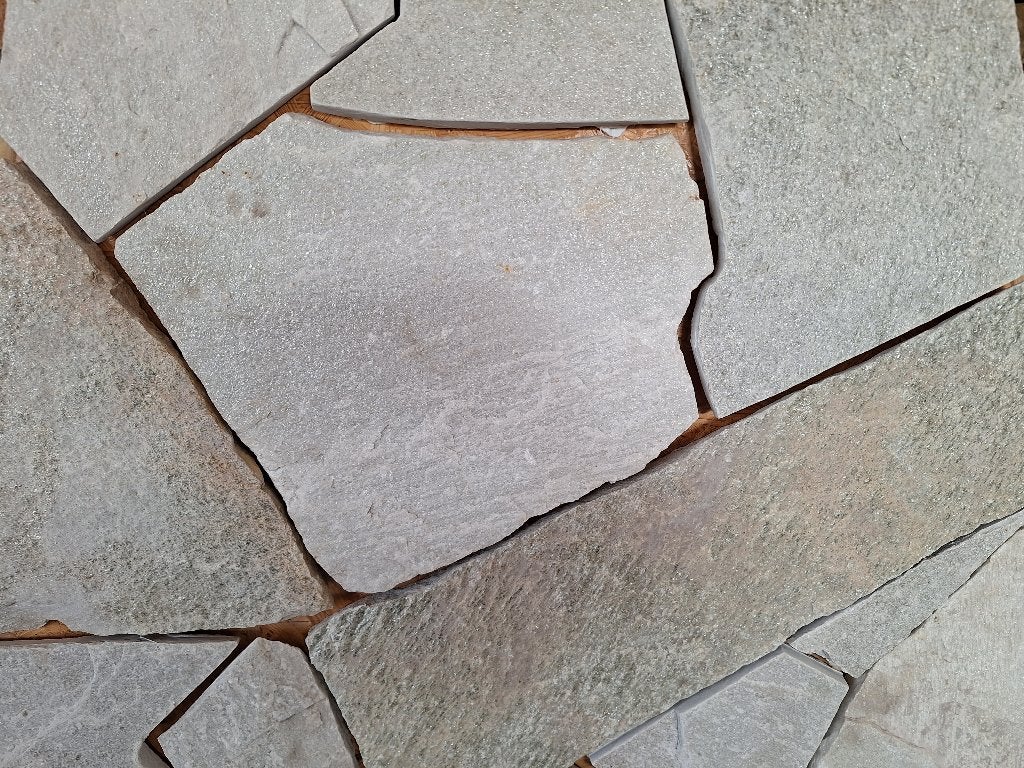 Braziliaanse flagstones Brasil Emerald Green Kwartsiet, Ophalen of Verzenden, Nieuw, Natuursteen, Terrastegels