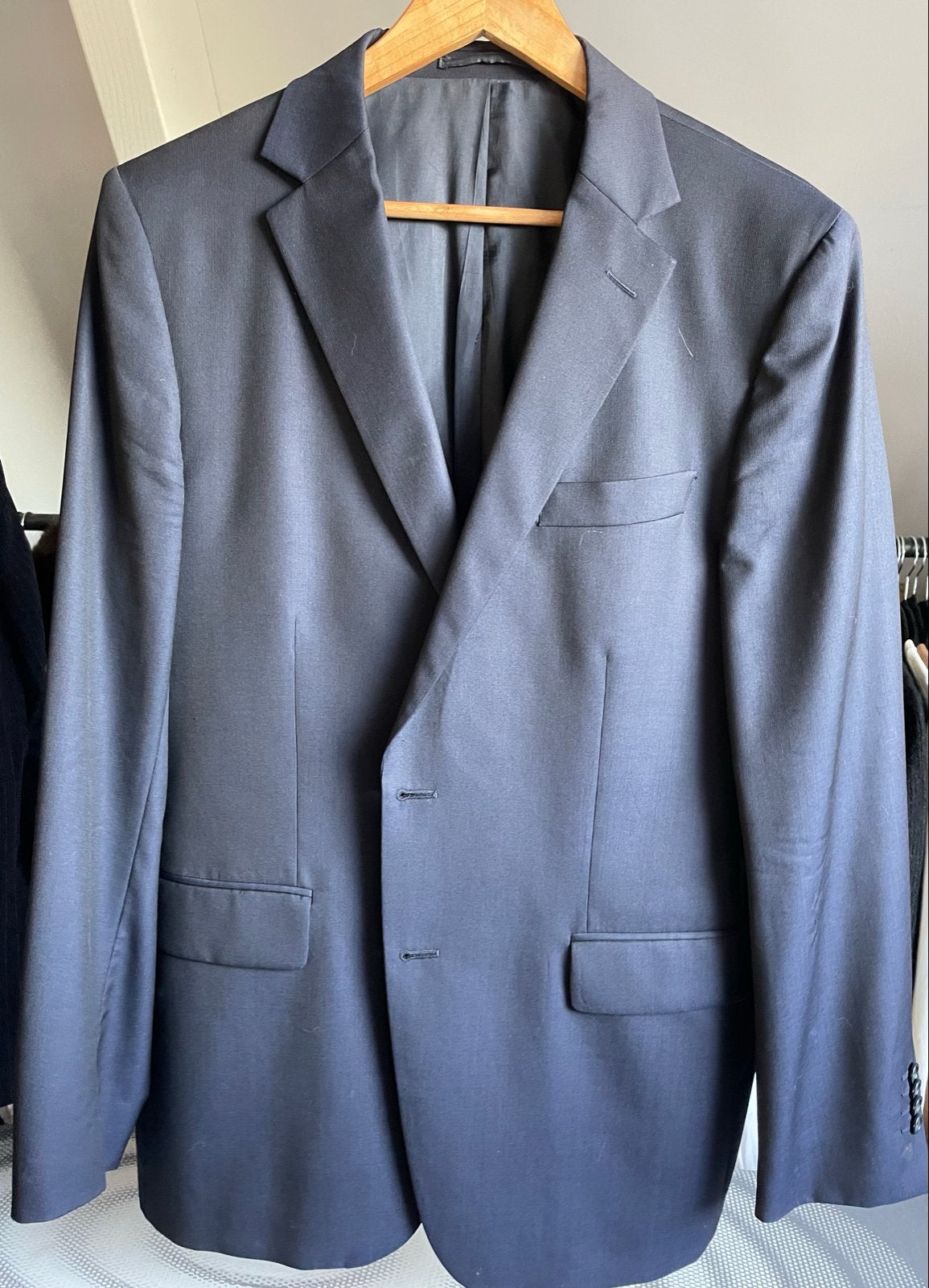 Massimo Dutti colbert maat 54 (L), Ophalen of Verzenden, Zo goed als nieuw, Maat 52/54 (L), Blauw