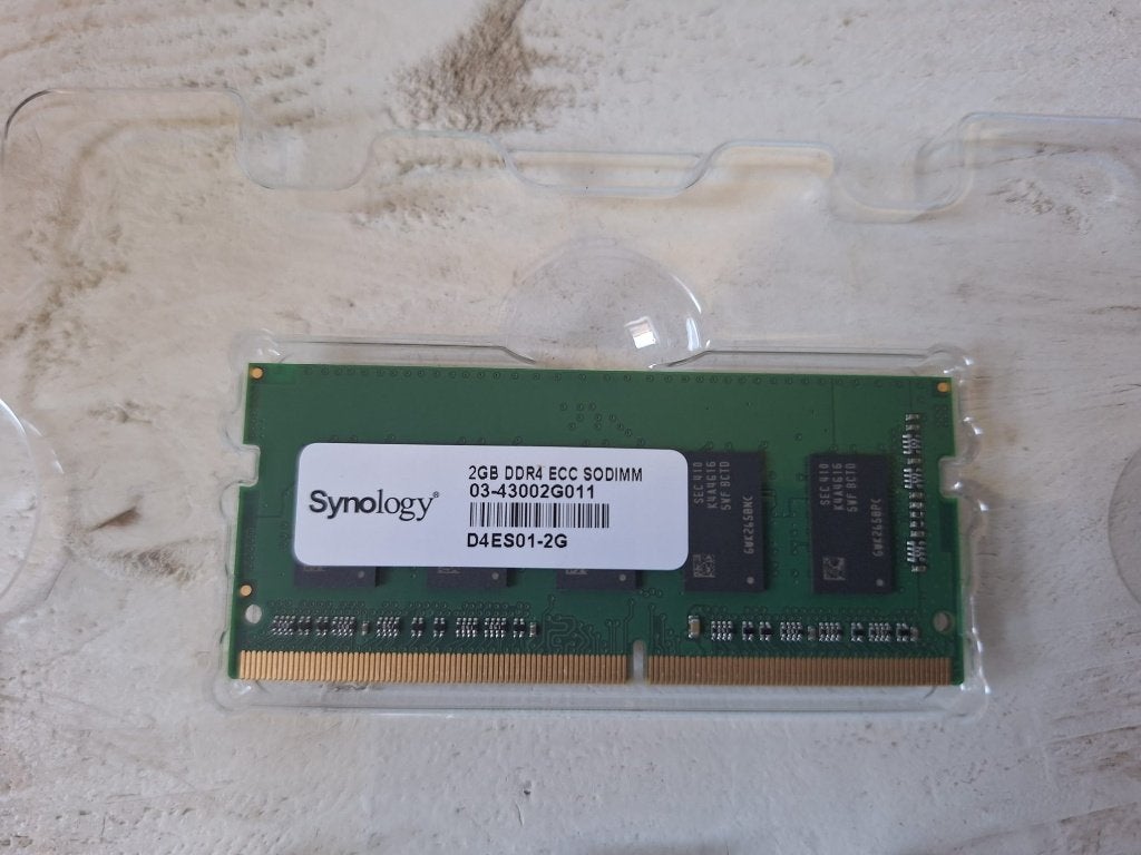 Synology 2GB DDR4 ECC SODIMM (2 stuks), Computers en Software, RAM geheugen, Ophalen, Gebruikt, DDR4, 2 GB