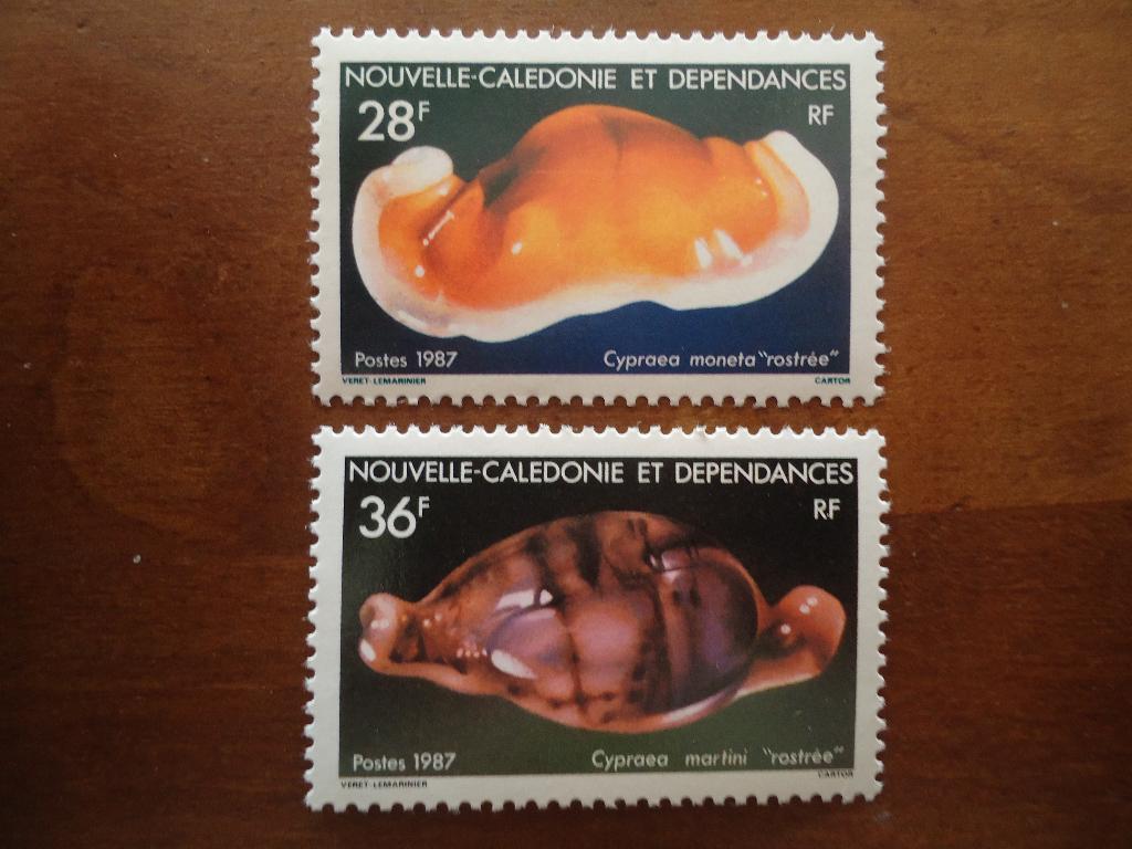 Zeeslak Nieuw Caledonië 1987, mi. 806-07 postfris, Ophalen of Verzenden, Postfris, Dier of Natuur