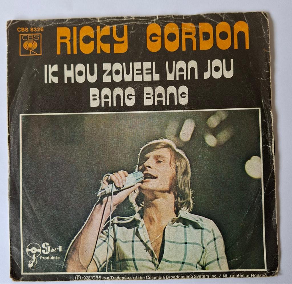 Ricky Gordon      Ik hou zoveel van jou, Gebruikt, 7 inch, Single, Ophalen of Verzenden
