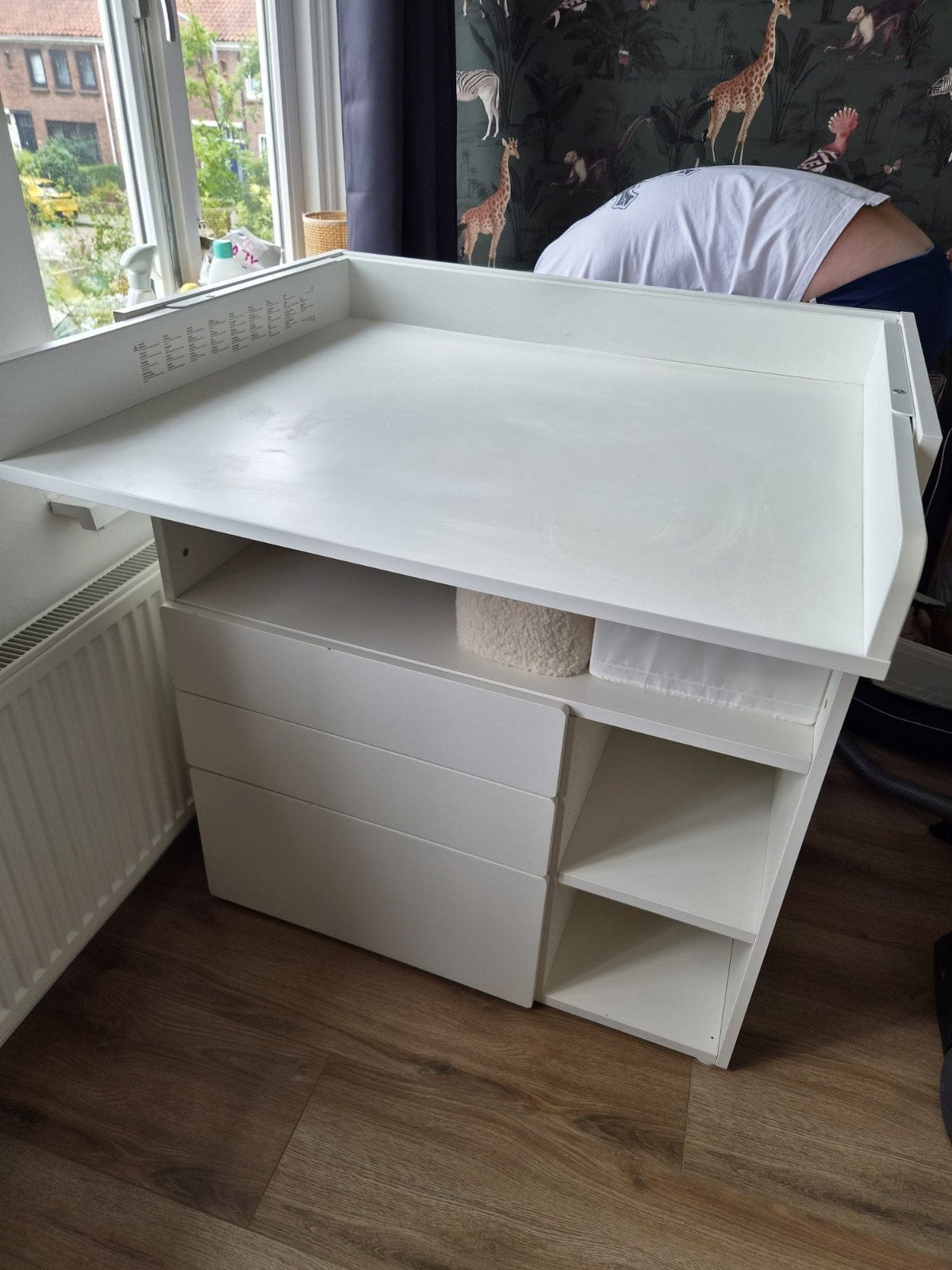 Witte commode met lades en opbergvakken, Kinderen en Baby's, Kinderkamer | Commodes en Kasten, Ophalen