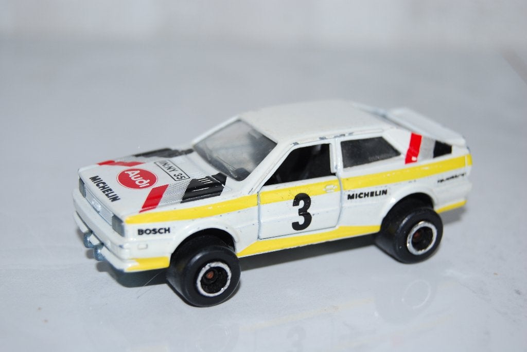 Majorette Audi Quattro (nr 221), Hobby en Vrije tijd, Modelauto's | 1:50, Ophalen of Verzenden, Gebruikt, Auto, Majorette