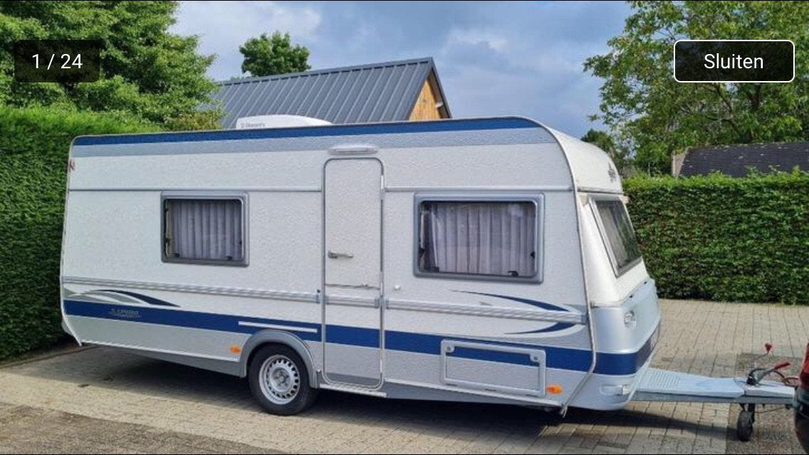 Caravan Fendt Saphir tkm 490 met airco en stapelbed, Caravans en Kamperen, Standaardzit, Particulier, Schokbreker, Omvormbare zithoek