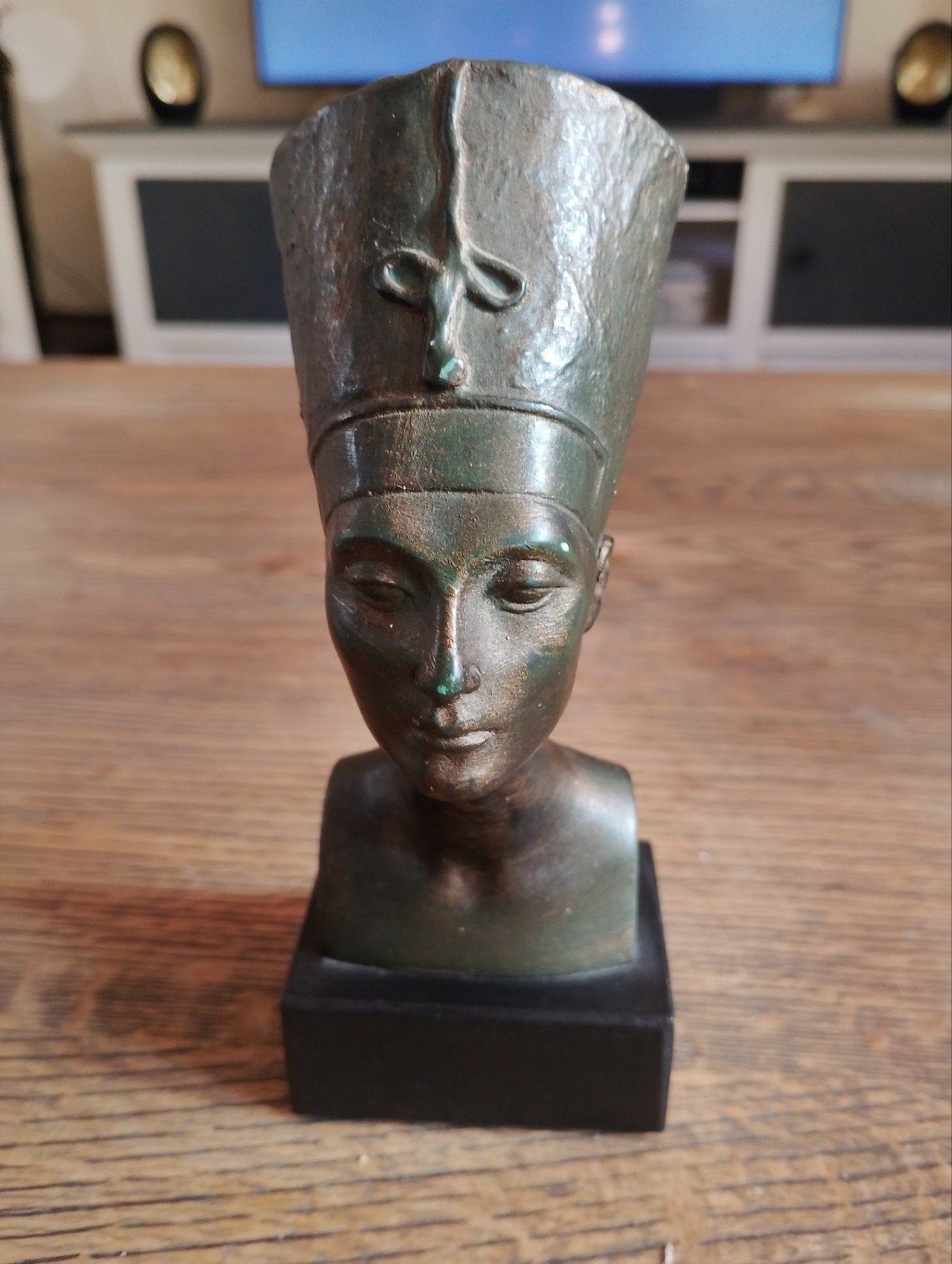 Bronzen Buste Nefertiti - Antheunis Leiden, Antiek en Kunst, Ophalen of Verzenden
