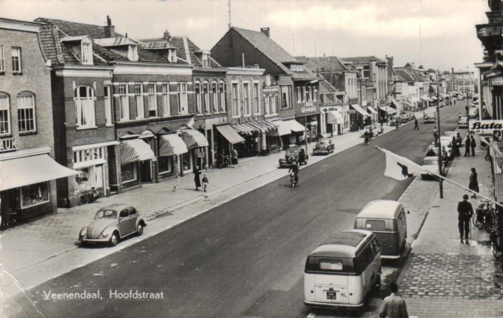 98 Veenendaal Hoofdstraat 1962 gelopen, Ophalen of Verzenden, 1960 tot 1980, Gelopen, Utrecht