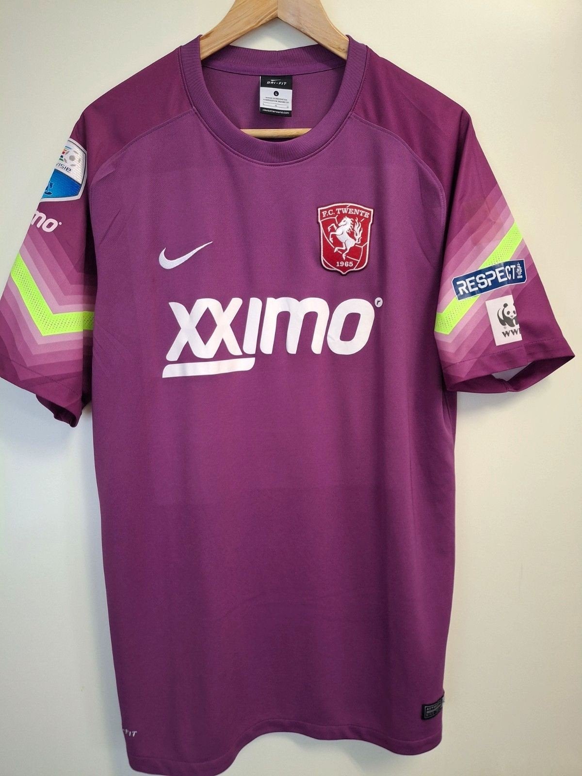Fc Twente Match Worn Keepersshirt Sonny Stevens Respectbadge, Ophalen of Verzenden, Shirt