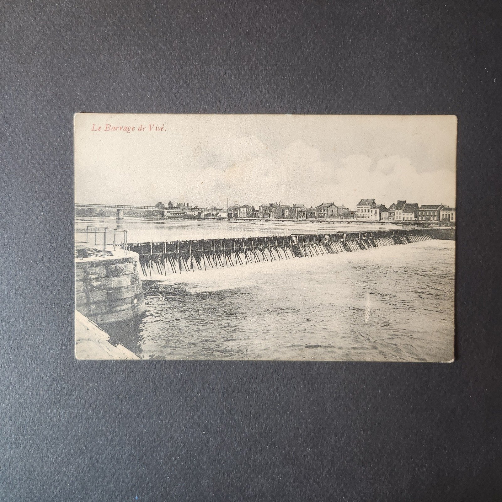 Oude Postkaart: Le Barrage de Visé (1909), Verzenden