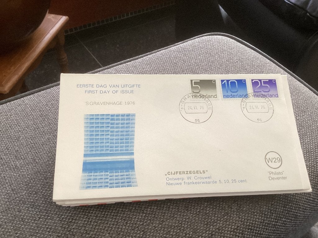 No2214 Philato W29  Nederland jaargangen fdc 1963 tm 2020 o, Postzegels en Munten, Postzegels | Eerstedagenveloppen, Ophalen, Onbeschreven
