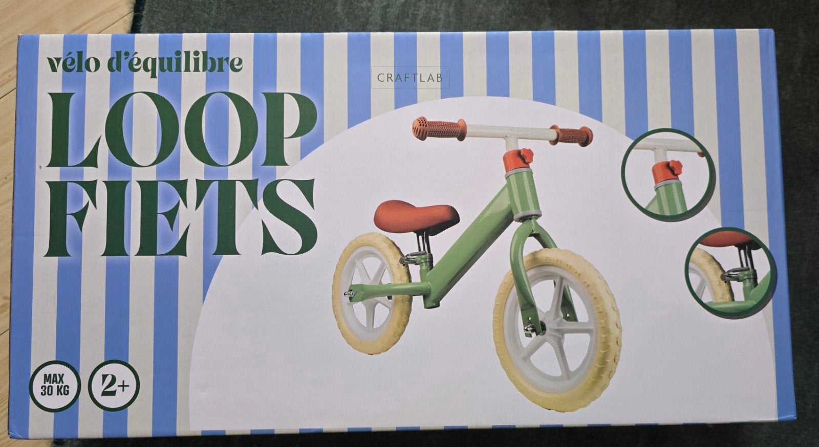 Nieuw in doos loopfiets groen, Ophalen of Verzenden, Nieuw, Loopfiets