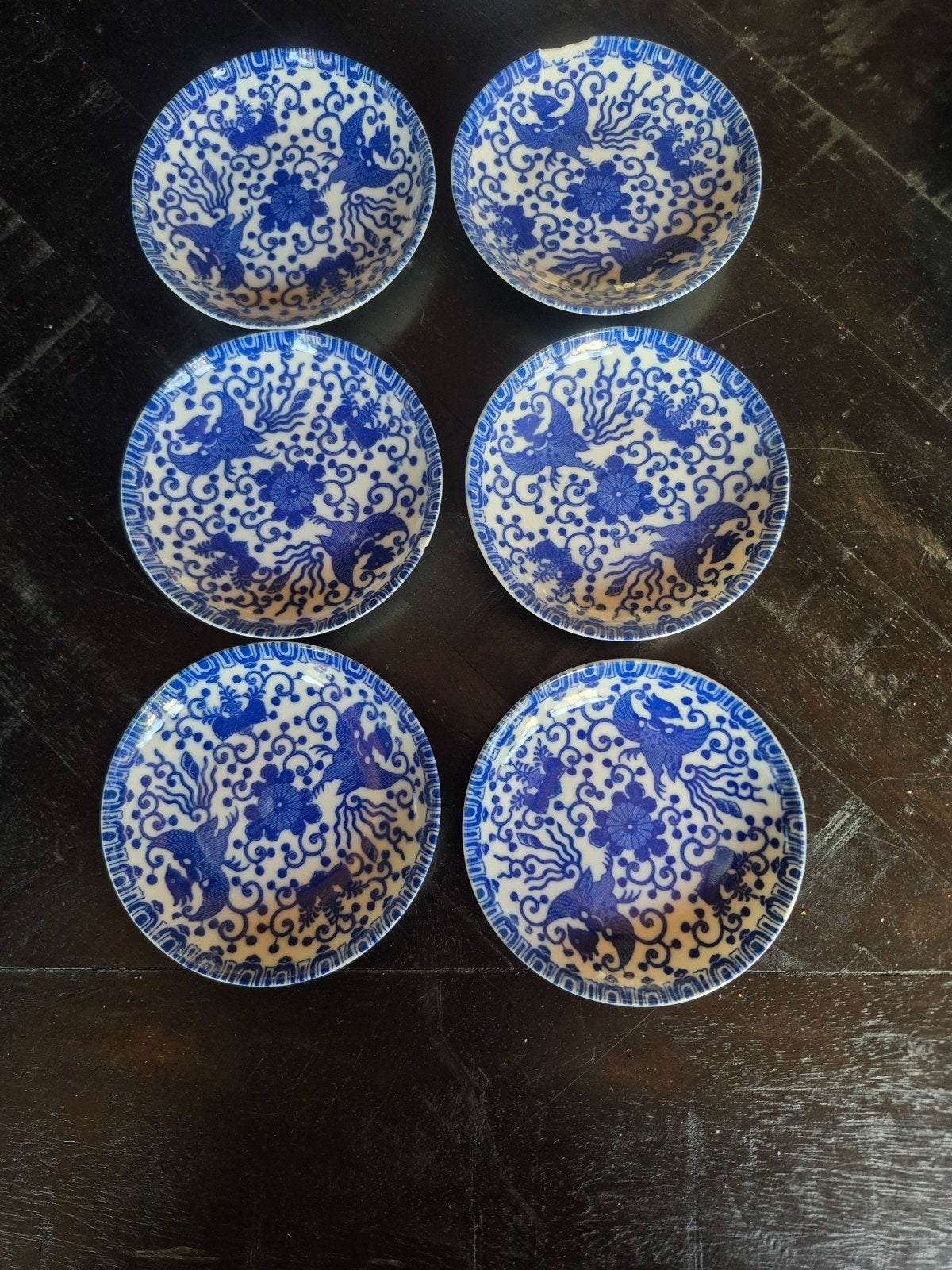6 oude schoteltjes, Ophalen