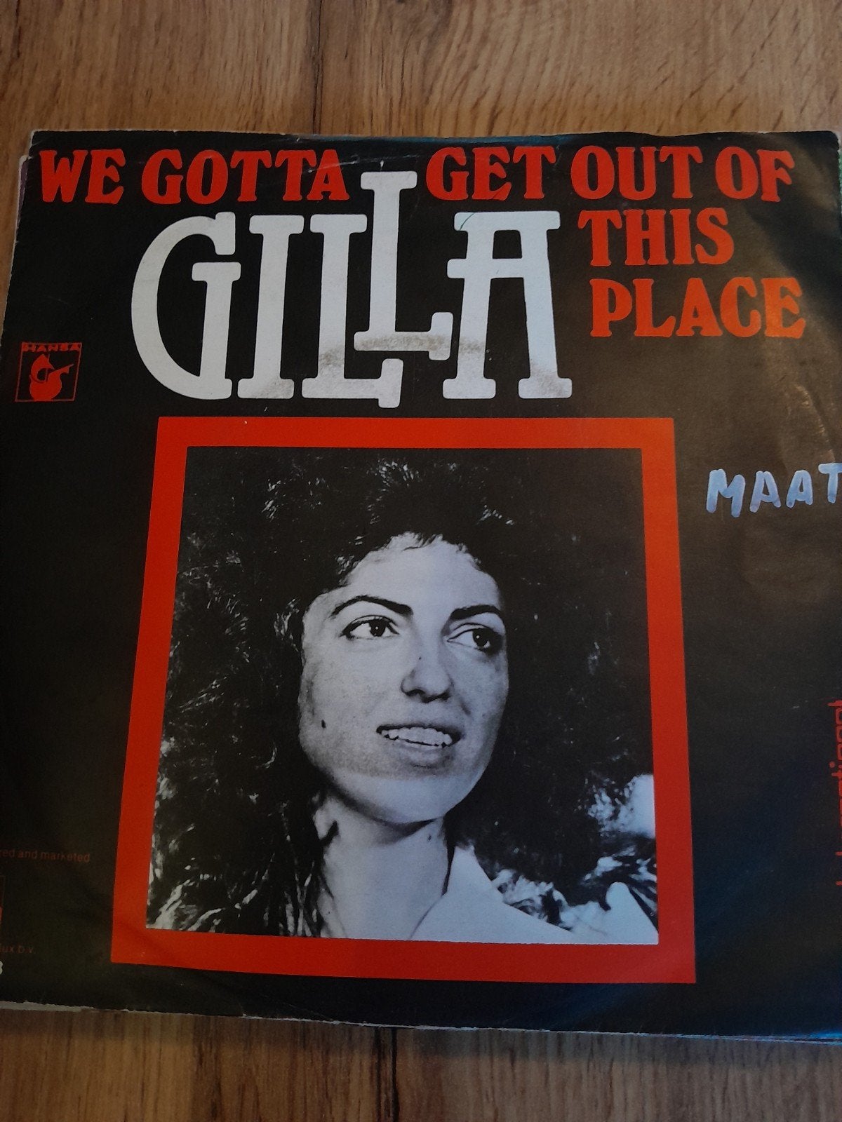 gilla 7 inch we gotta get out of this place, Ophalen of Verzenden, Zo goed als nieuw, Pop