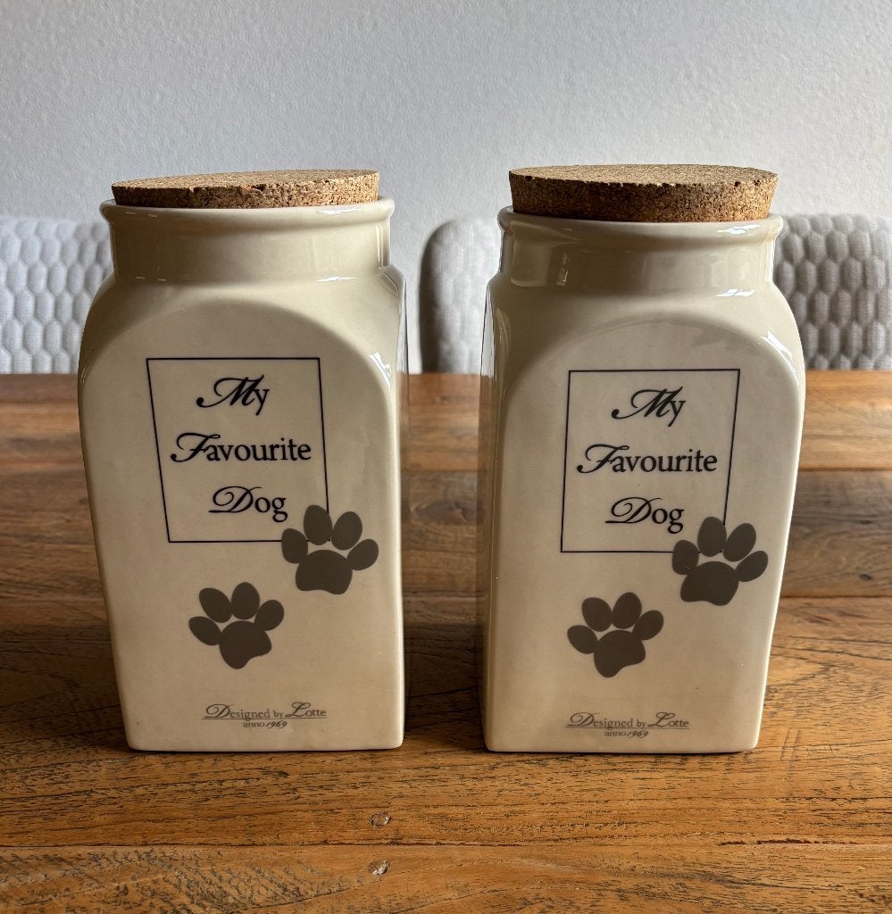 Honden snack potten Designed by Lotte (2x), Designed by Lotte, Ophalen of Verzenden, Gebruikt, Overige typen