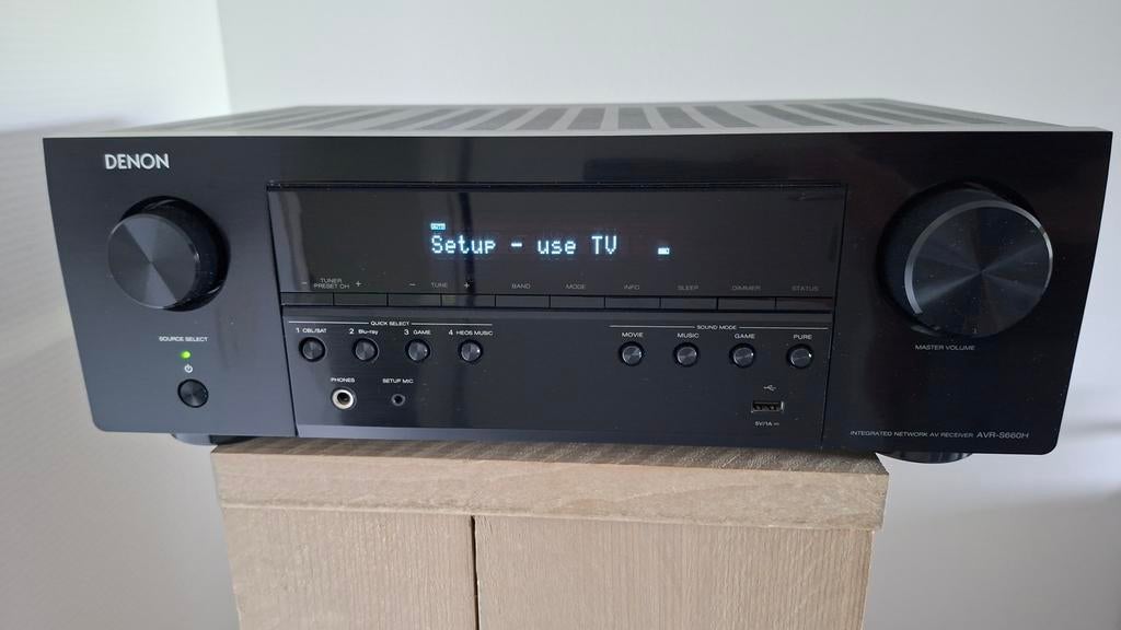 Denon AVR-S660H AV-receiver, Audio, Tv en Foto, Versterkers en Receivers, Denon, Ophalen of Verzenden, Zo goed als nieuw, 120 watt of meer