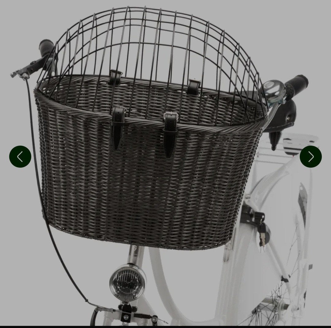 Mooie nieuwe hondenfietsmand Rotan, Fietsen en Brommers, Fietsaccessoires | Fietsmanden, Ophalen of Verzenden, Nieuw, Trixie, Stuurbevestiging