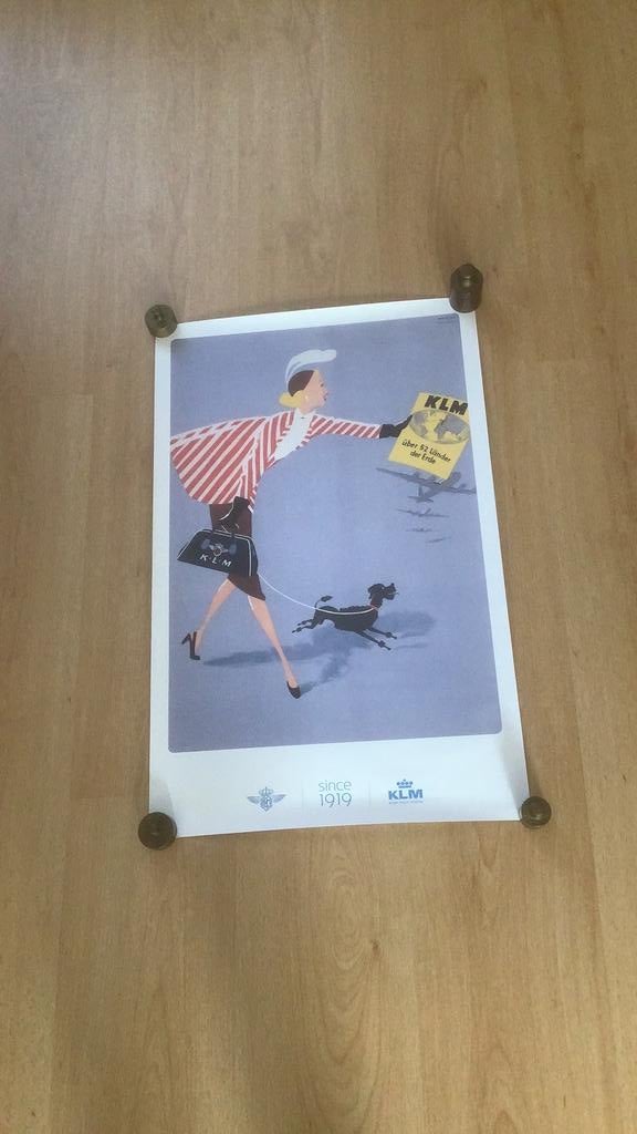 KLM Poster sinds 1919, Verzamelen, Ophalen, Zo goed als nieuw, A1 t/m A3