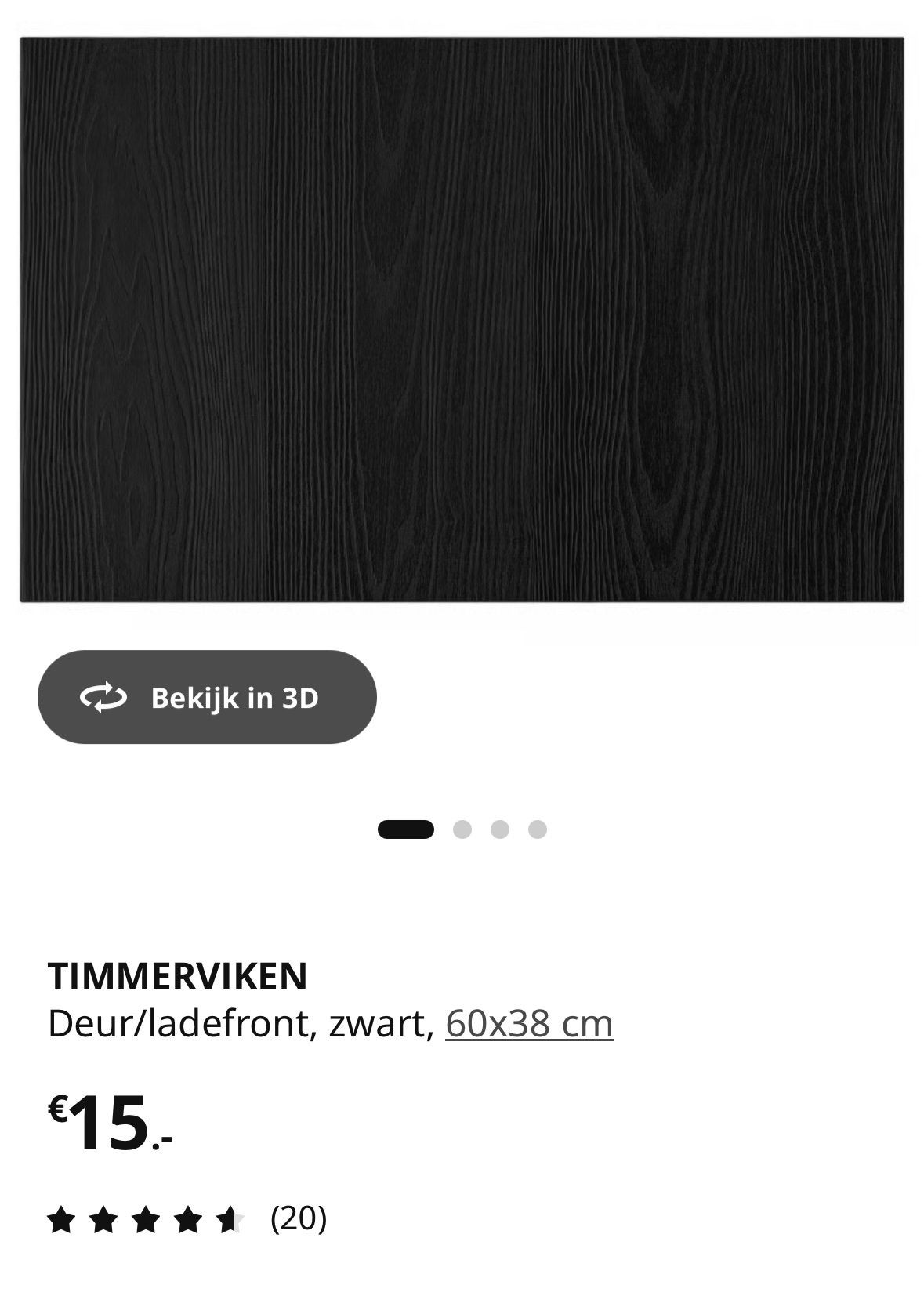 Frontjes 6x besta timmerviken, Ophalen, Gebruikt, Zwart, Minder dan 25 cm