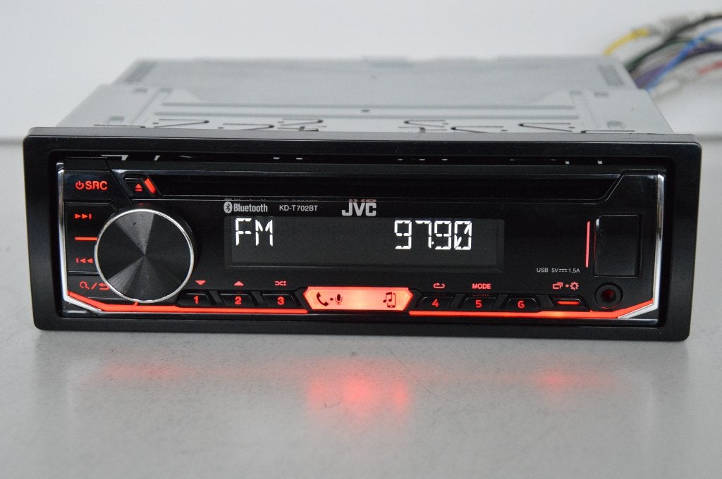 JVC  KD-T702BT   MP3  AUX  USB  BLUETOOTH, Auto diversen, Autoradio's, Ophalen of Verzenden, Zo goed als nieuw