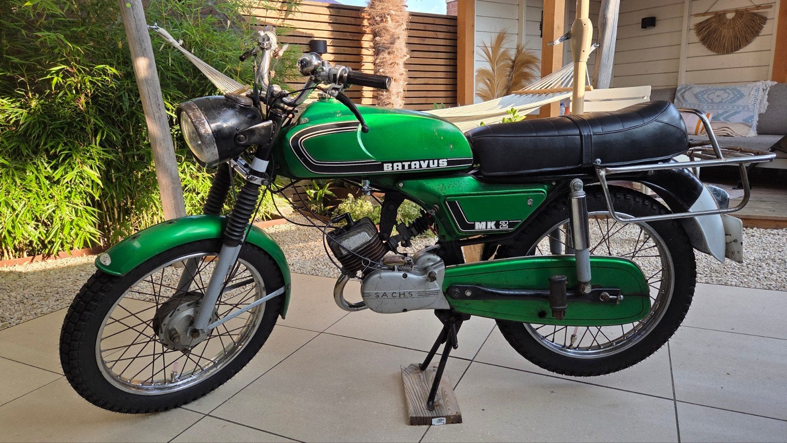 Batavus MK 2 Bromfiets - Sachs Motor, Fietsen en Brommers, Brommers | Oldtimers, Ophalen, Maximaal 45 km/u, Batavus, 2 versnellingen