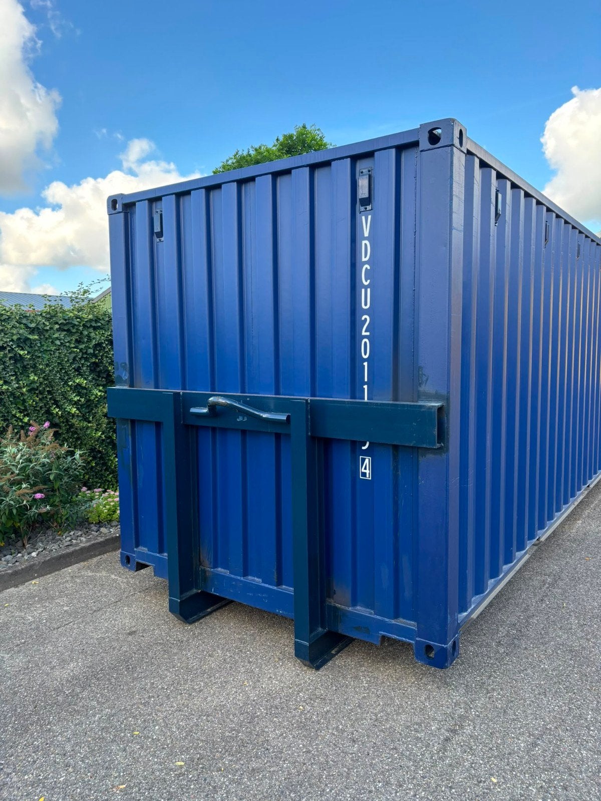 20ft zeecontainer met haakarmslede, Ophalen of Verzenden