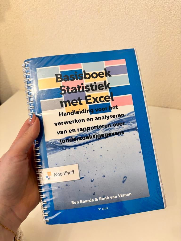Basisboek Statistiek met Excel - Gloednieuw, Ophalen of Verzenden, Gamma, Nieuw, HBO
