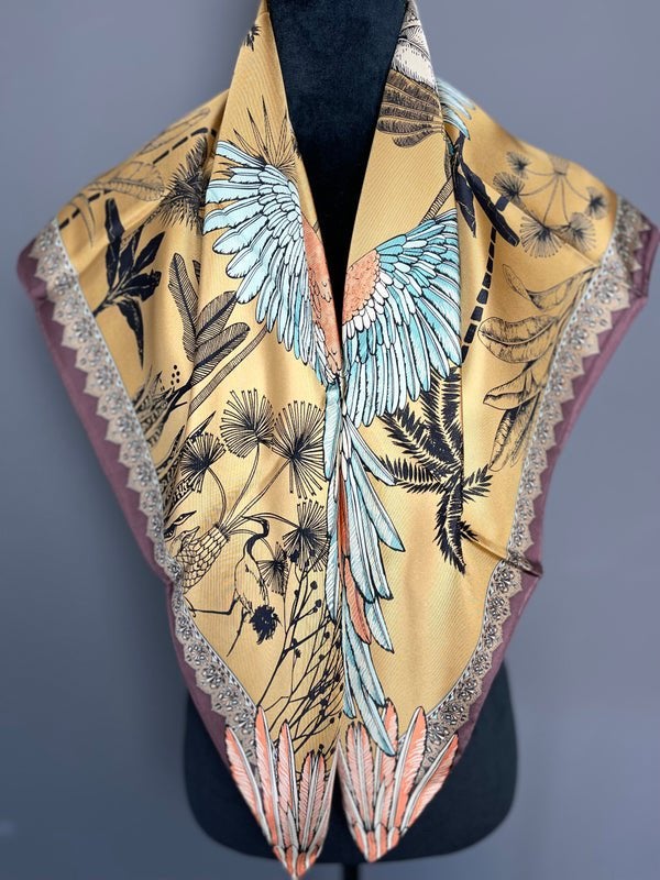 100% zijden sjaal, Kleding | Dames, Mutsen, Sjaals en Handschoenen, Ophalen of Verzenden, Nieuw, Sjaal