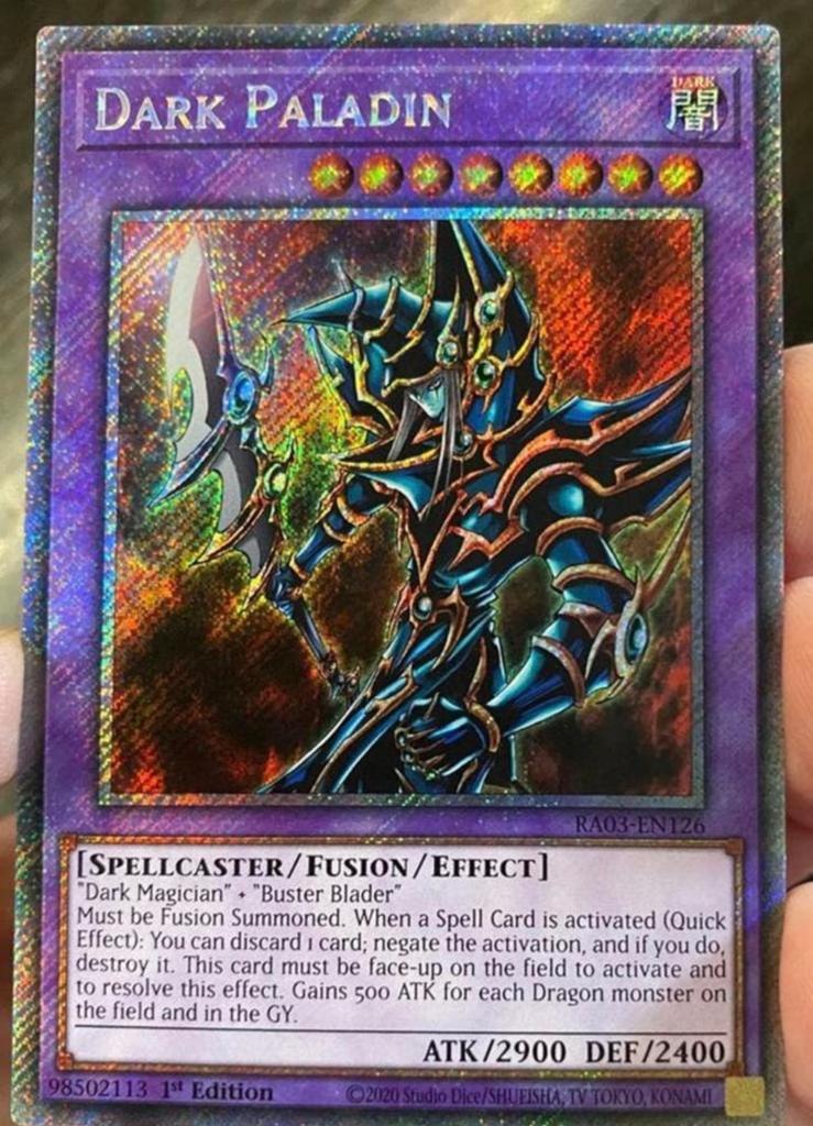 Yu-Gi-Oh! Dark Paladin RA03 1st Edition Mint !, Hobby en Vrije tijd, Verzamelkaartspellen | Yu-gi-Oh!, Ophalen of Verzenden, Zo goed als nieuw