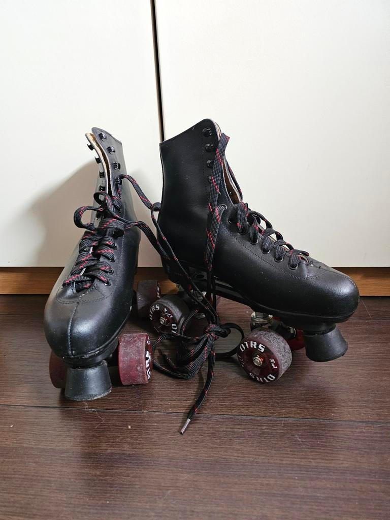 Rollerskates OTRS zwart leer maat 39, Overige merken, Overige typen, Ophalen of Verzenden, Zo goed als nieuw