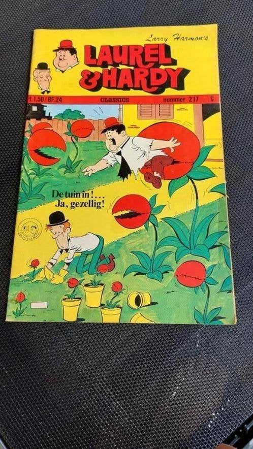 Stripboek Laurel & Hardy Nummer 217 De tuin in!, Eén stripboek, Ophalen of Verzenden, Zo goed als nieuw