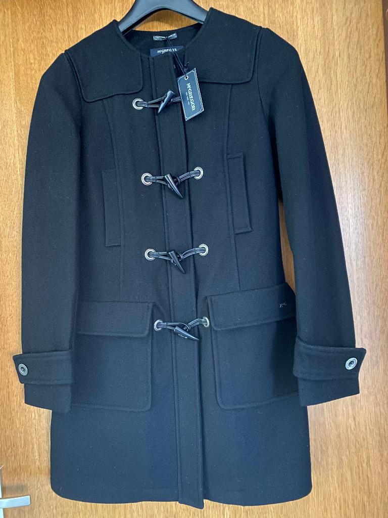 nieuwe zwarte damesjas/duffle coat McGregor - mt 34 -66% wol, McGregor, Zwart, Nieuw, Ophalen of Verzenden