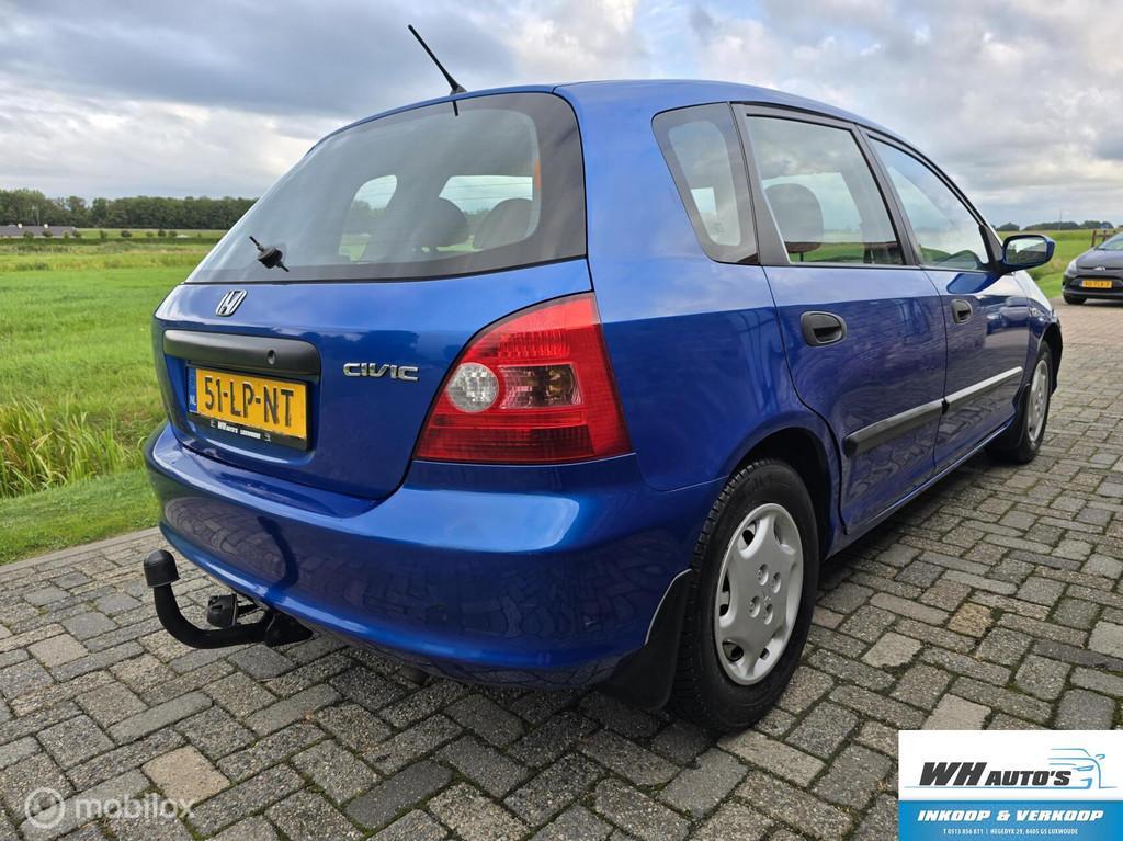 Honda Civic 1.4i Yumé Rijdt goed, Voorwielaandrijving, Gebruikt, 4 cilinders, Blauw