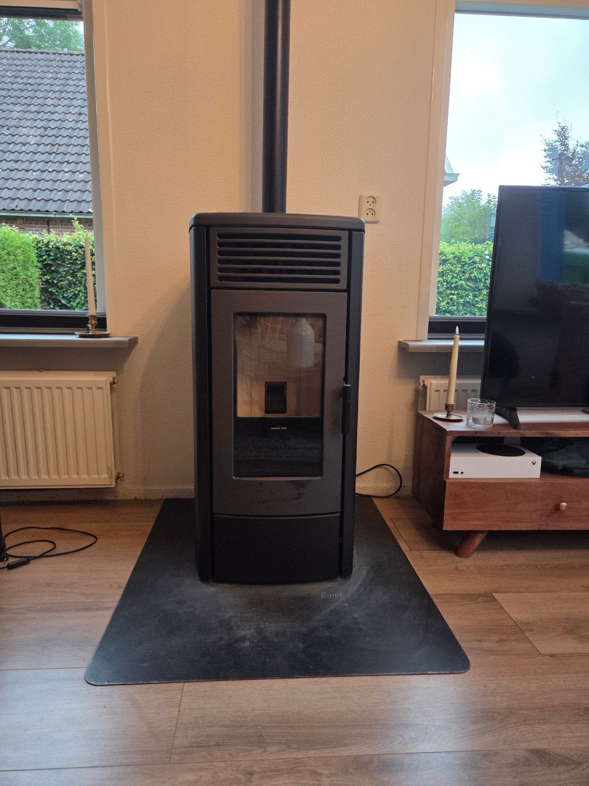 Nordic Fire Viktor 8 Pelletkachel - Z.G.A.N. met onderdelen, Ophalen, Zo goed als nieuw, Overige brandstoffen, Pelletkachel