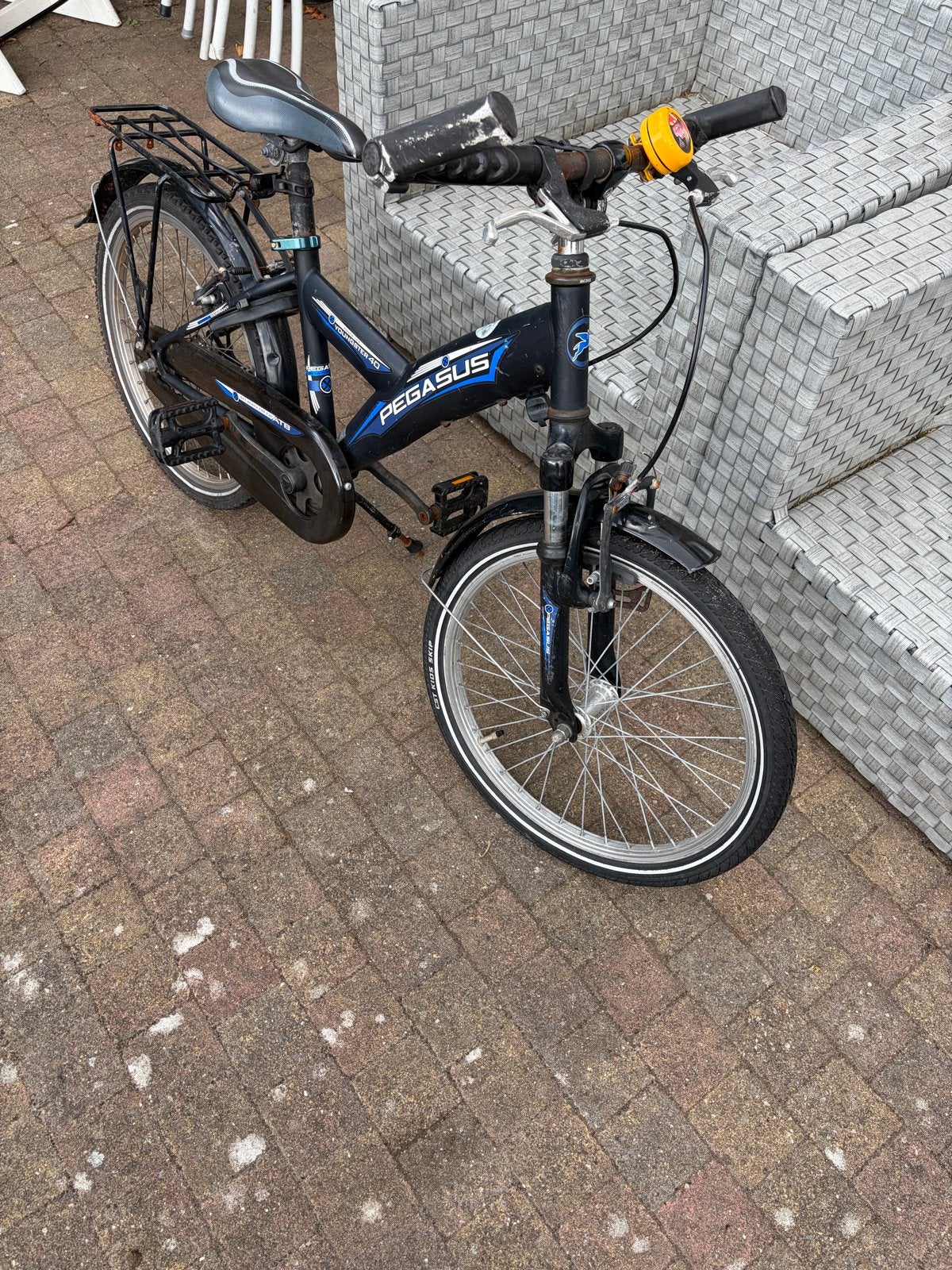 Pegasus kinderfiets, zwart, gebruikt, Terugtraprem, Gebruikt, Minder dan 49 cm, Ophalen