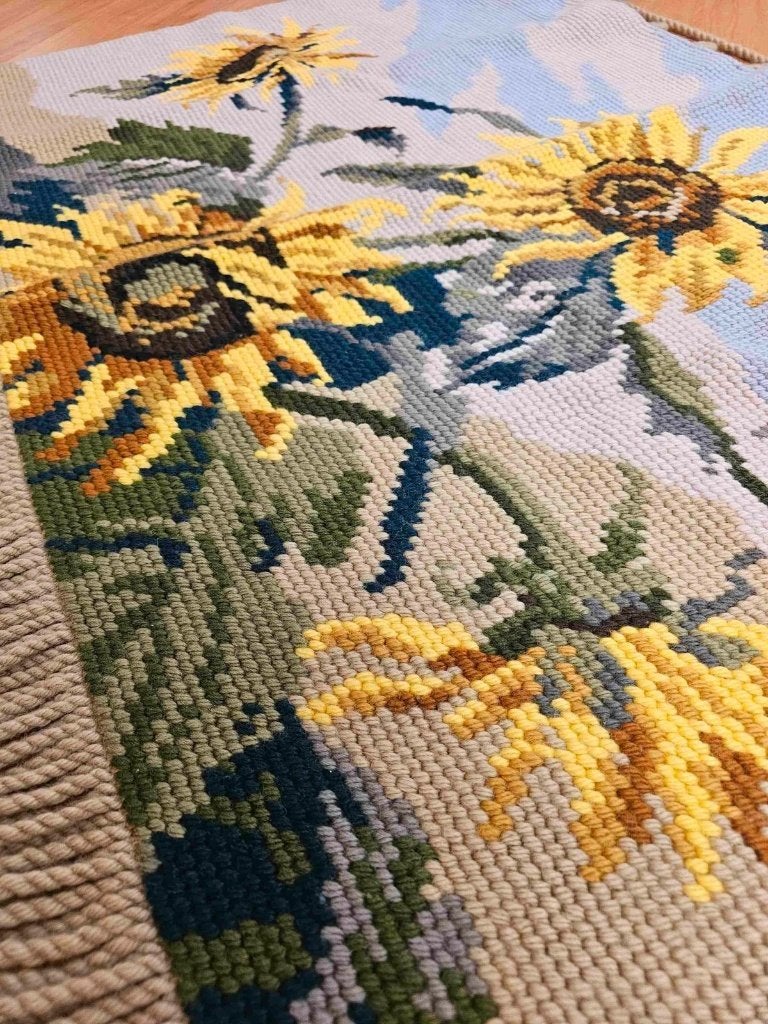 Wandkleed Zonnebloemen 119/83 cm, Djt@dejuistetoon.eu, Ophalen of Verzenden, Zo goed als nieuw, DJT De Juiste Toon