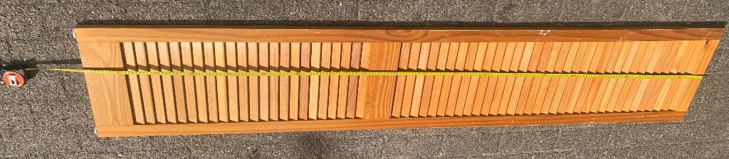 Louvre deur 200 keer 38 cm igst, Doe-het-zelf en Verbouw, Ophalen, Minder dan 80 cm, Overige typen, Zo goed als nieuw
