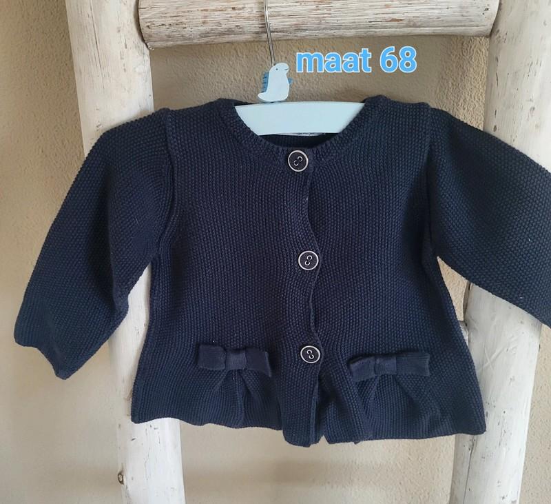 Donkerblauw vestje van Dr. Kid maat 68, Kinderen en Baby's, Babykleding | Maat 68, Ophalen of Verzenden, Truitje of Vestje, Meisje