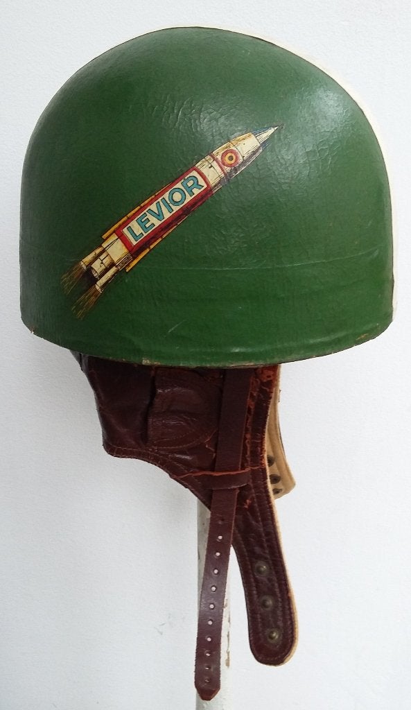 Om 1950 Motor Brommer Scooter Oldtimer Pothelm Helm Auto, Antiek en Kunst, Ophalen of Verzenden