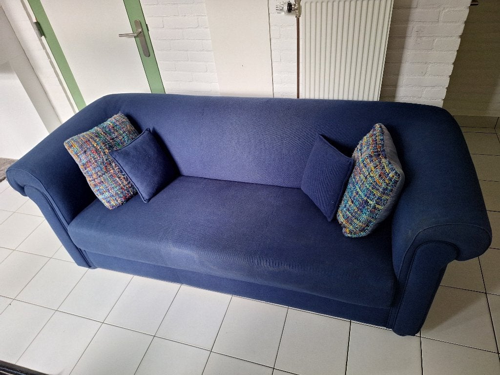 Bank - 2/2,5 zits, Ophalen, Gebruikt, Tweepersoons, 75 tot 100 cm