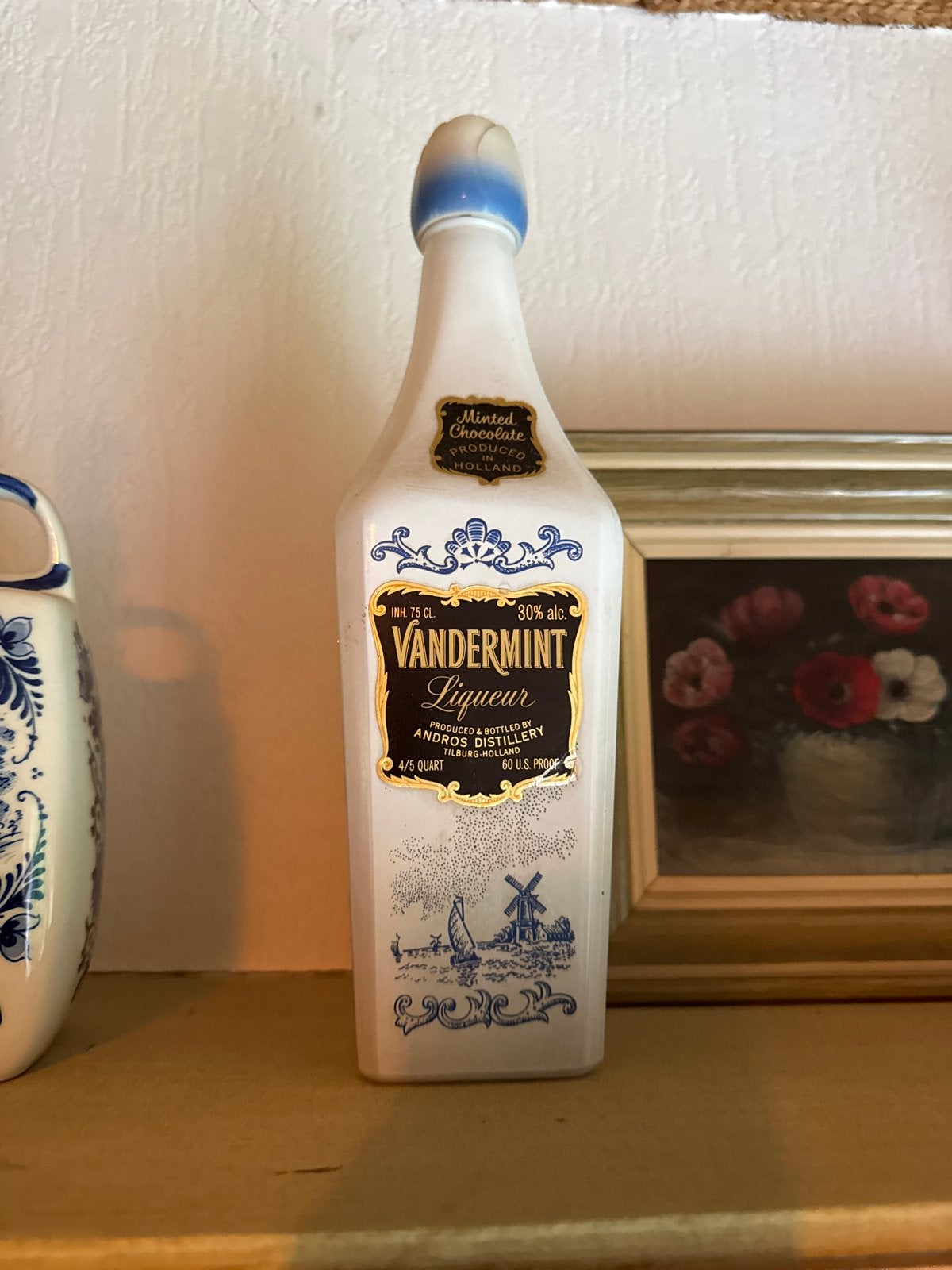 Vintage Vandermint likeur fles, Ophalen of Verzenden